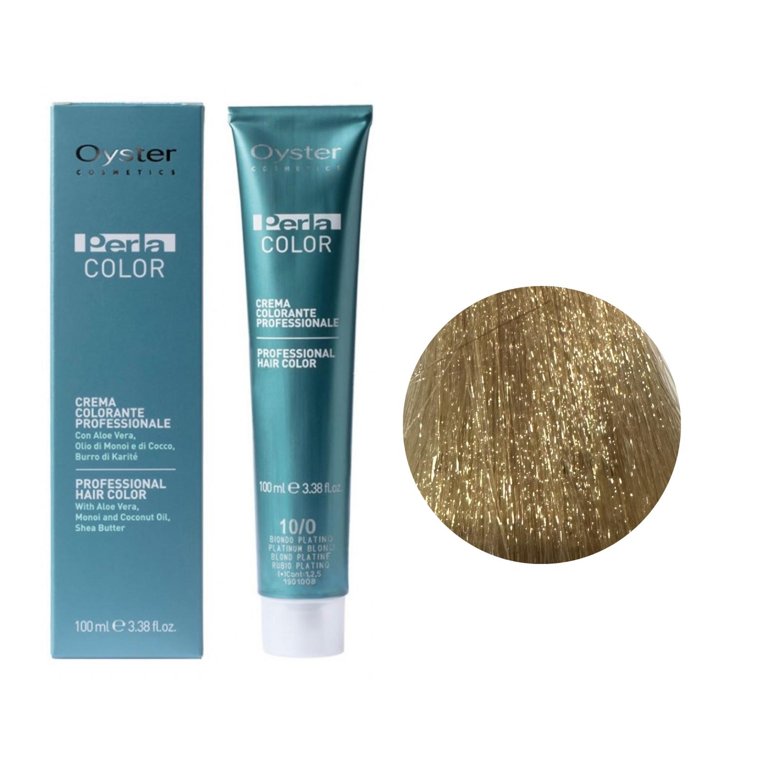 Colore Capelli Professionale N. 10/3 Biondo Platino Dorato Perla Color Oyster Cosmetics 100ml