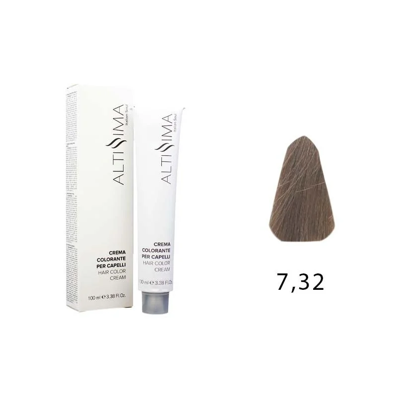 Colore Permanente Tintura Per Capelli 7.32 Biondo Dorato Iriseè Altissima 100ml