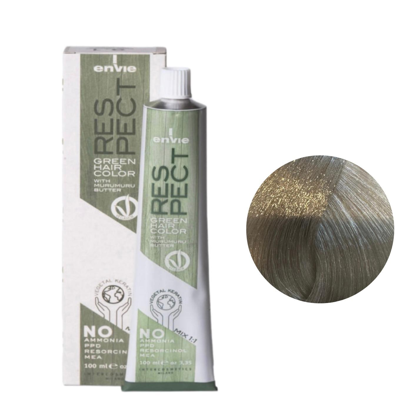 Envie Tinta in Crema Senza Ammoniaca Respect Green 100ml 9.1 Biondo Chiarissimo Cenere
