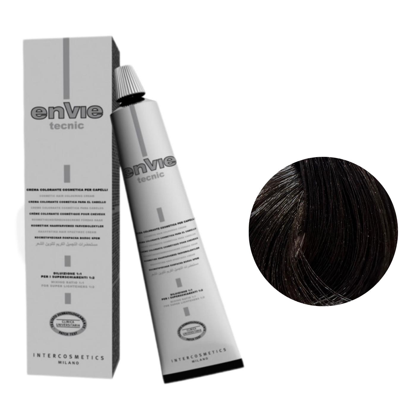 Colore Capelli Professionale Con Ammoniaca Envie 100ml N. 4.0 Castano