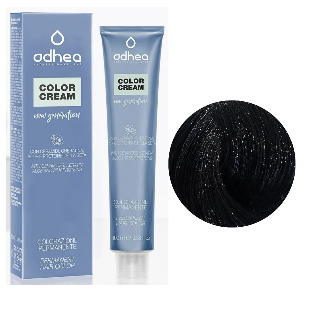 Odhea Color Cream con Ammoniaca Colorazione Permanente N. 1 Nero 100ml
