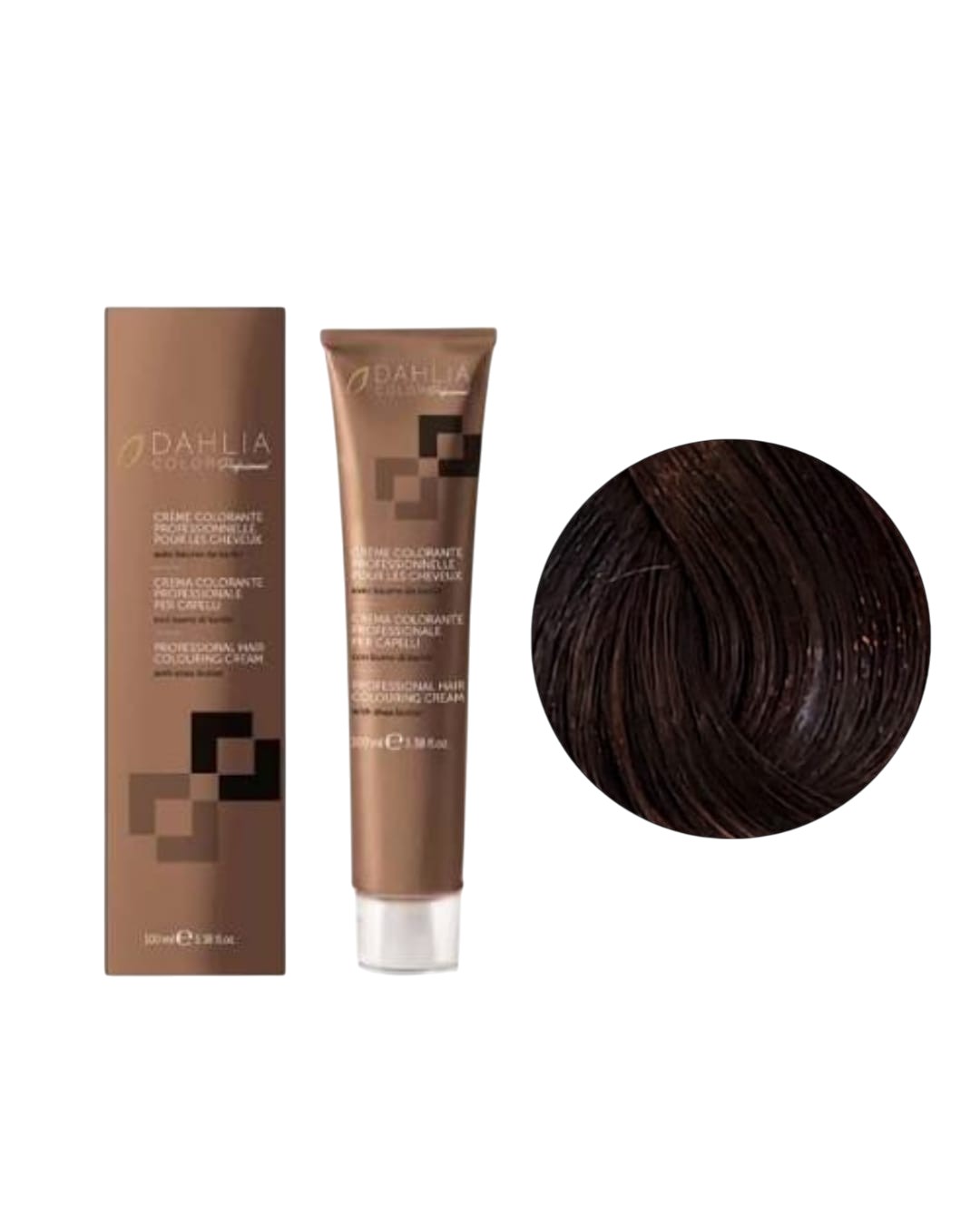 Tintura colore Con Ammoniaca N. 4/0 Castano Medio Dahlia Oyster Cosmetics 100ml