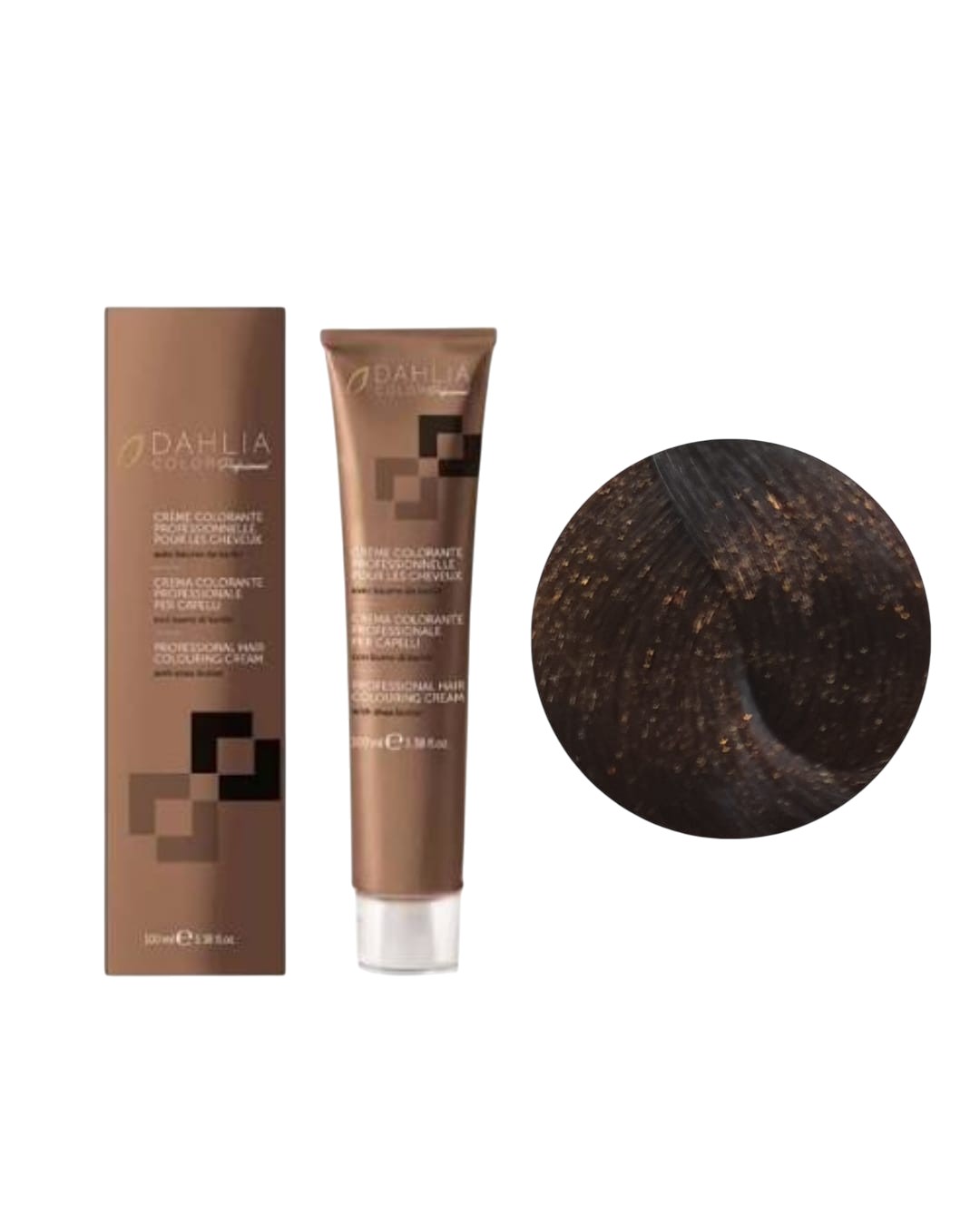 Tintura colore Con Ammoniaca N. 4/3 Castano Medio Dorato Dahlia Oyster Cosmetics 100ml