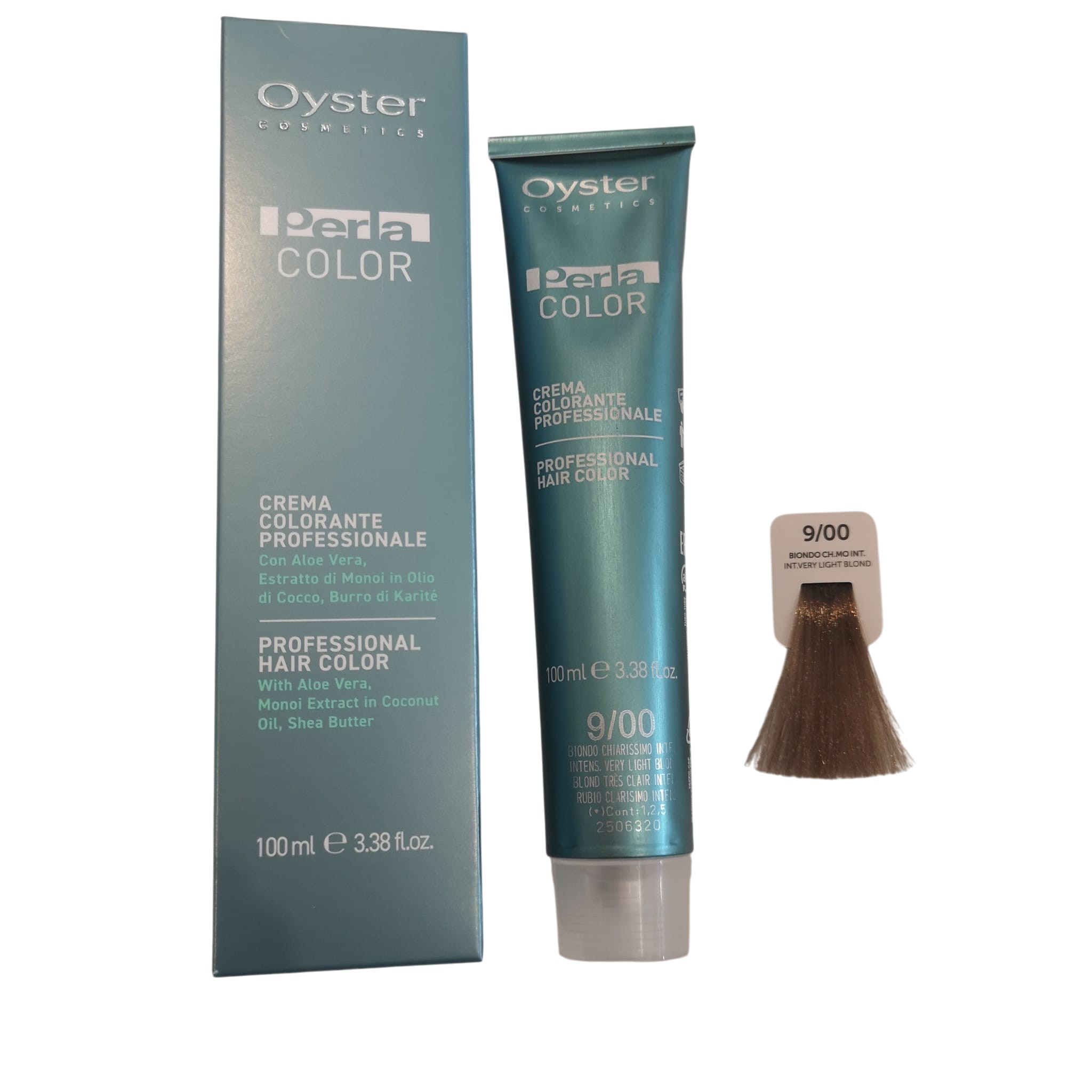 Colore Capelli Professionale N. 9/00 Biondo Chiarissimo Intenso Perla Color Oyster Cosmetics 100ml