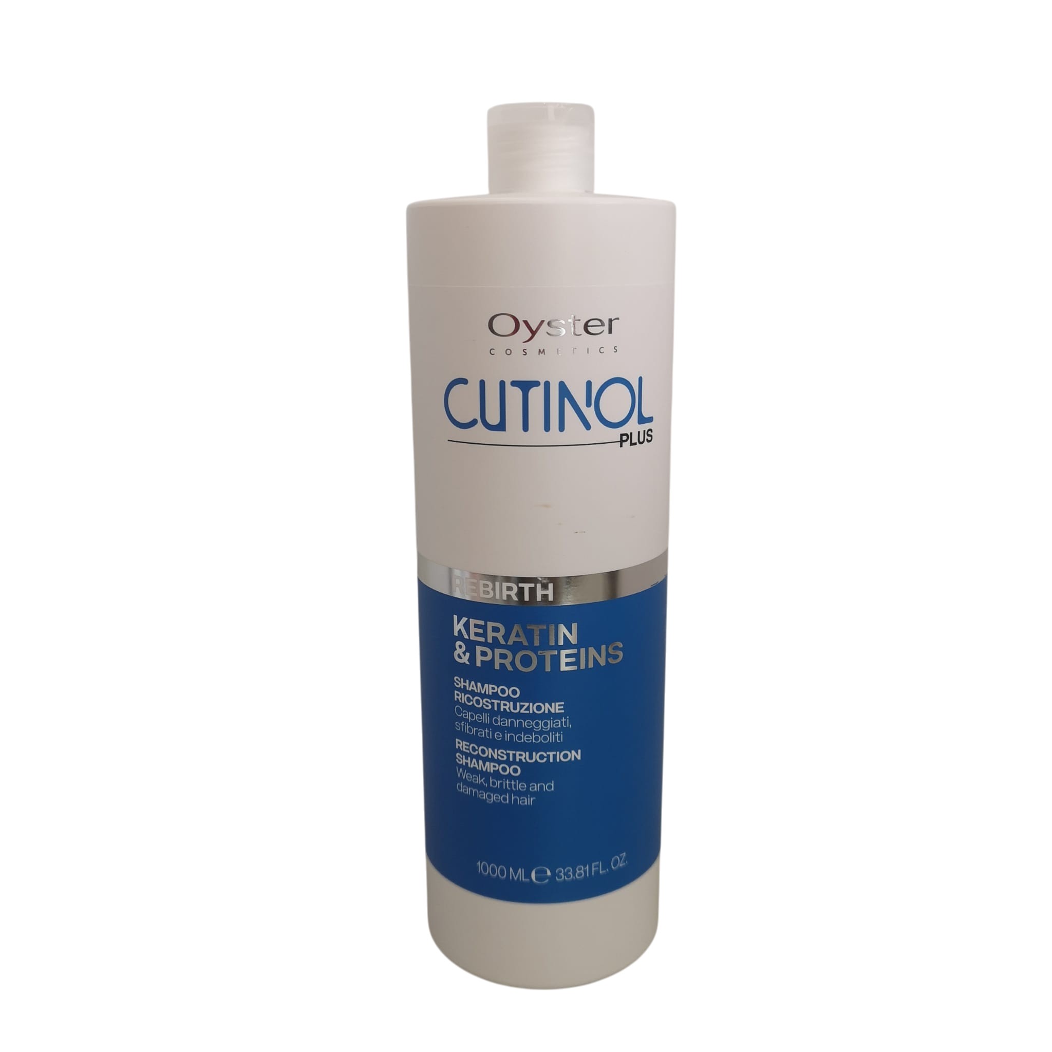 Shampoo Capelli Ricostruzione Keratin Rebirth Cutinol Oyster Cosmetics 1l