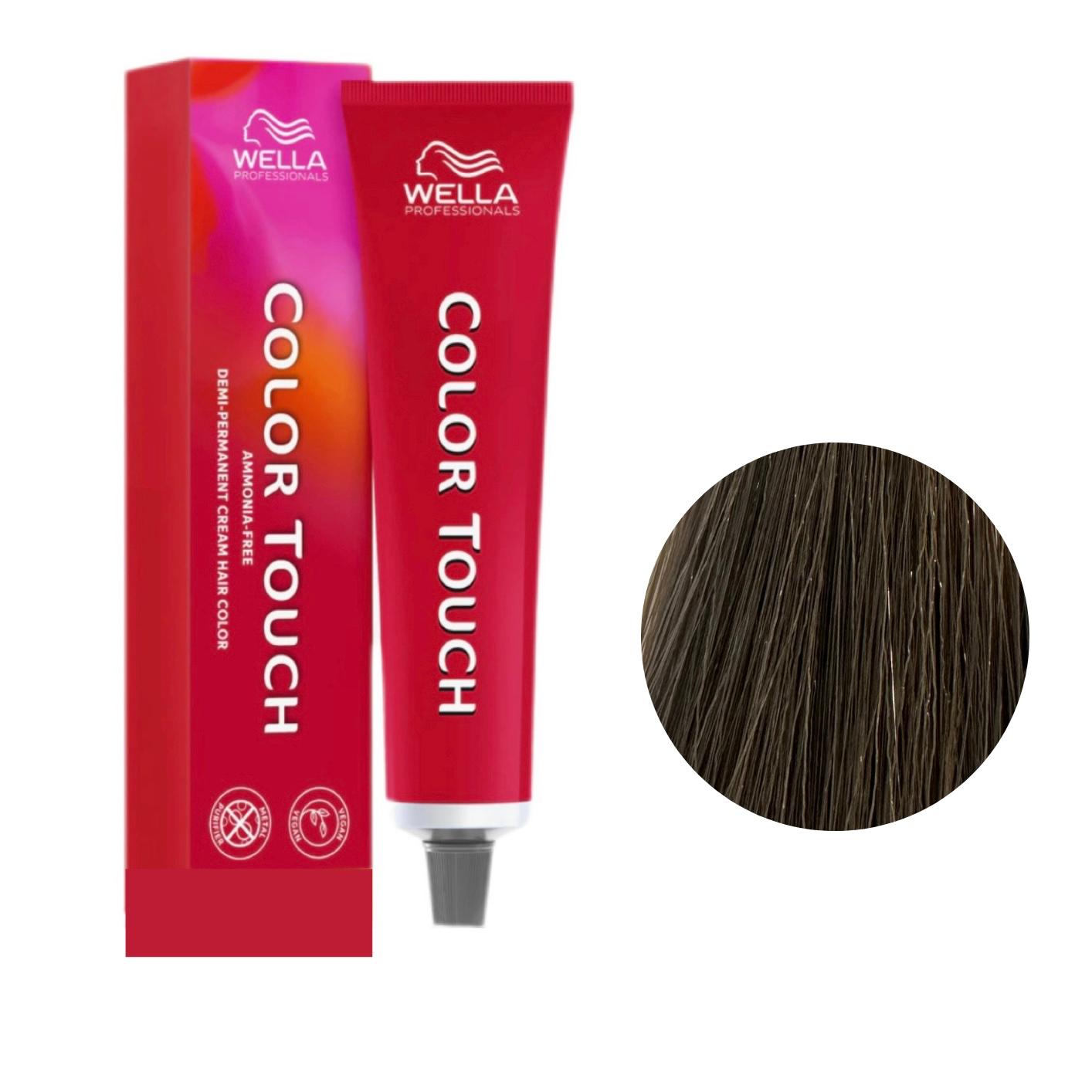 Colore Per Capelli Senza Ammoniaca Color Touch N. 6/3 Biondo Scuro Dorato Wella Professionals 60ml